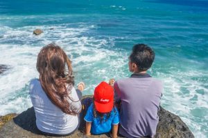 plage en famille